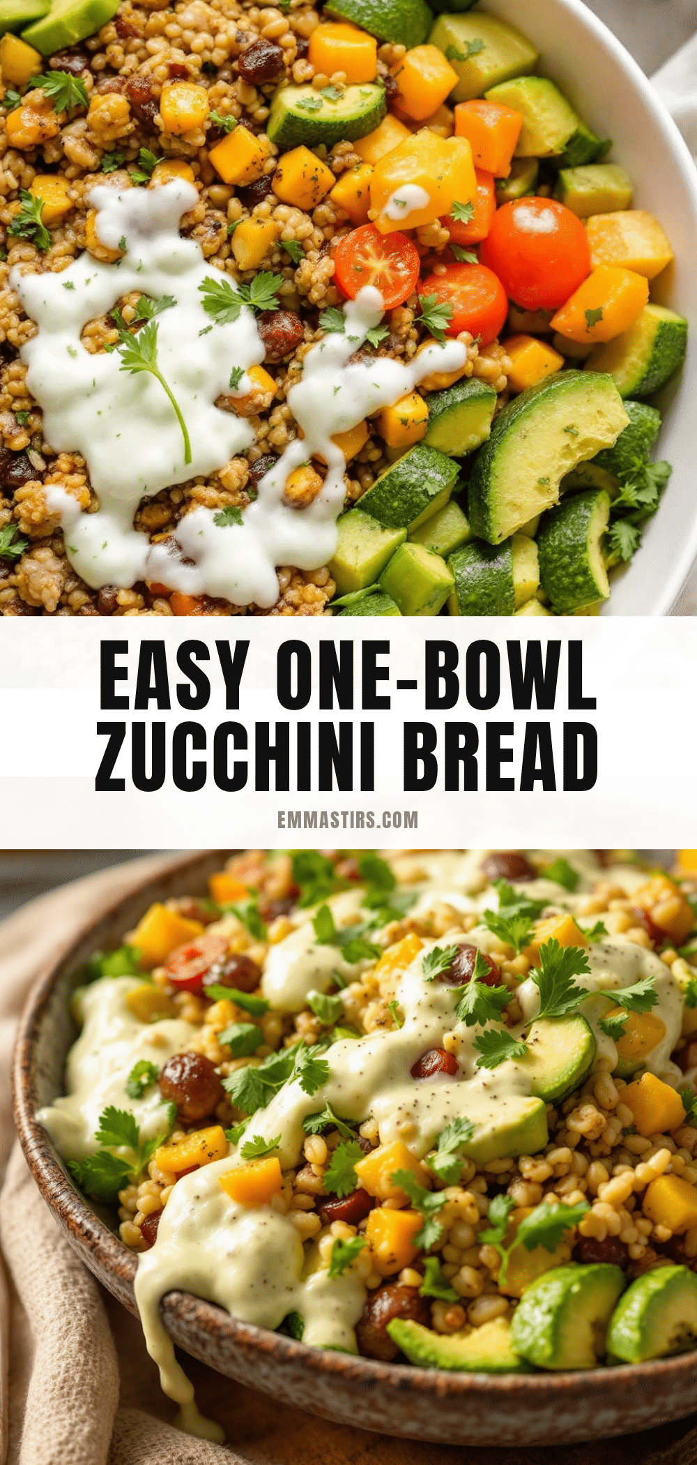 easy one-bowl zucchini bread recipe