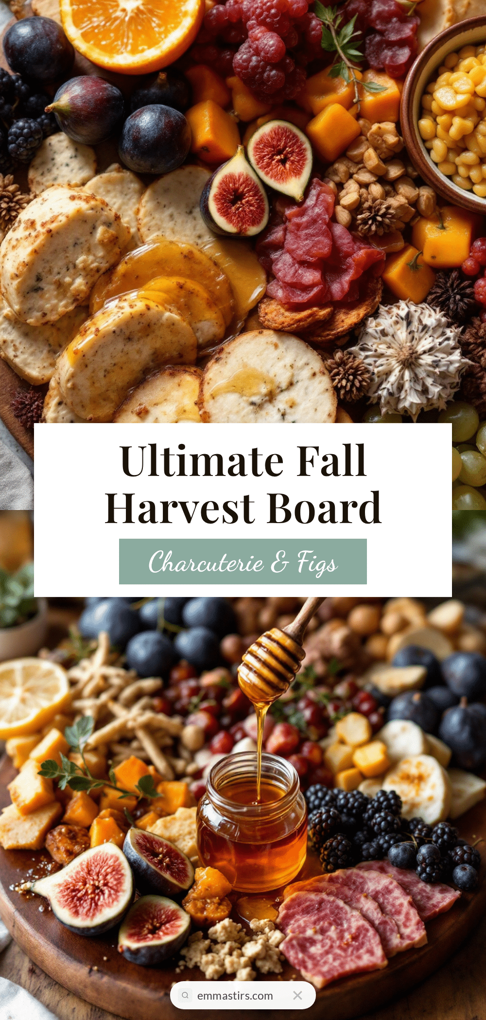 fall charcuterie board with figs and honey recipe