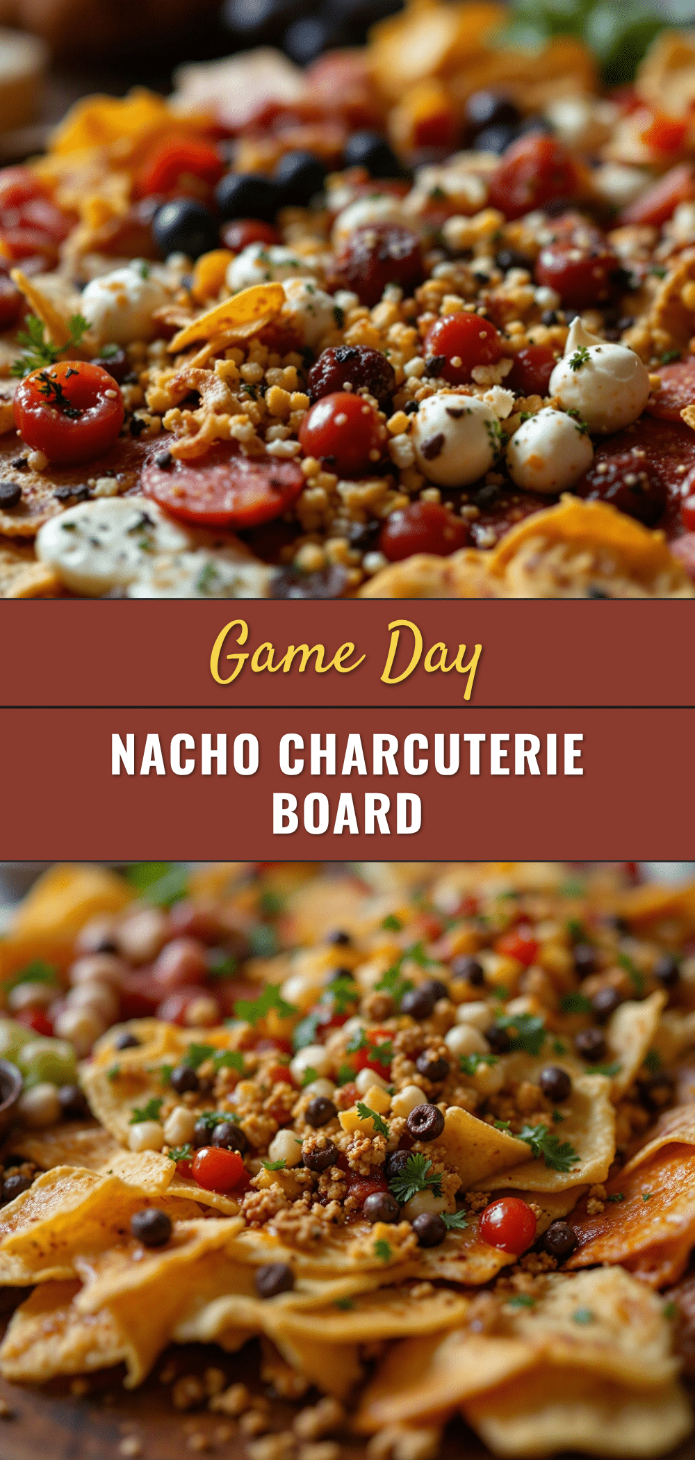 football field nacho charcuterie board recipe