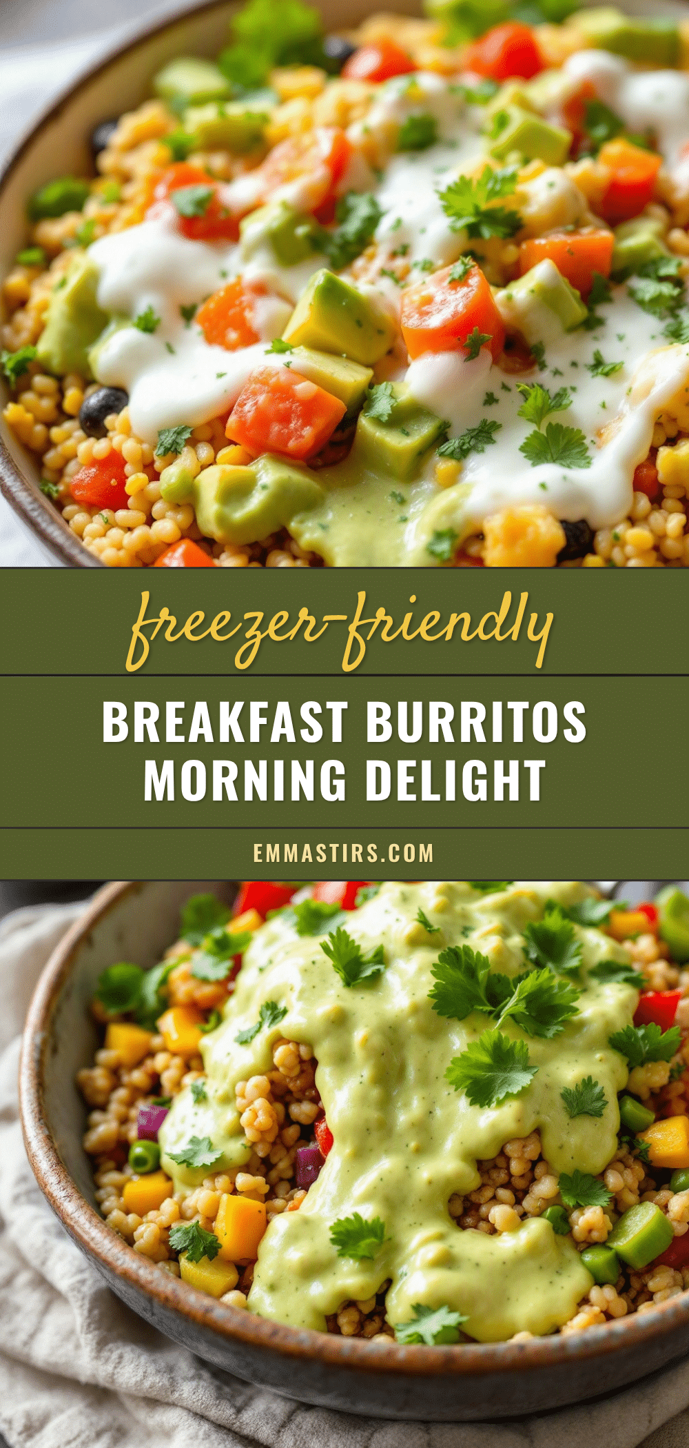 freezer-friendly breakfast burritos recipe