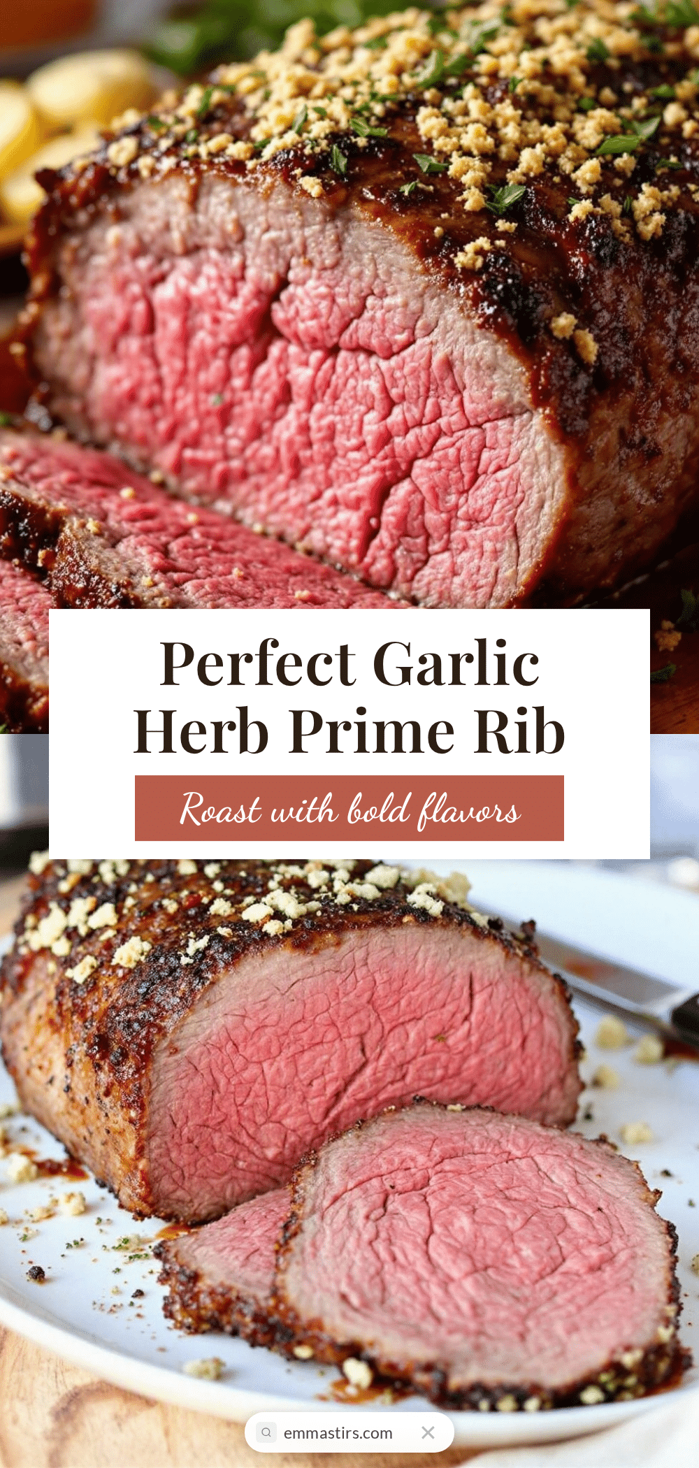 garlic herb prime rib roast recipe