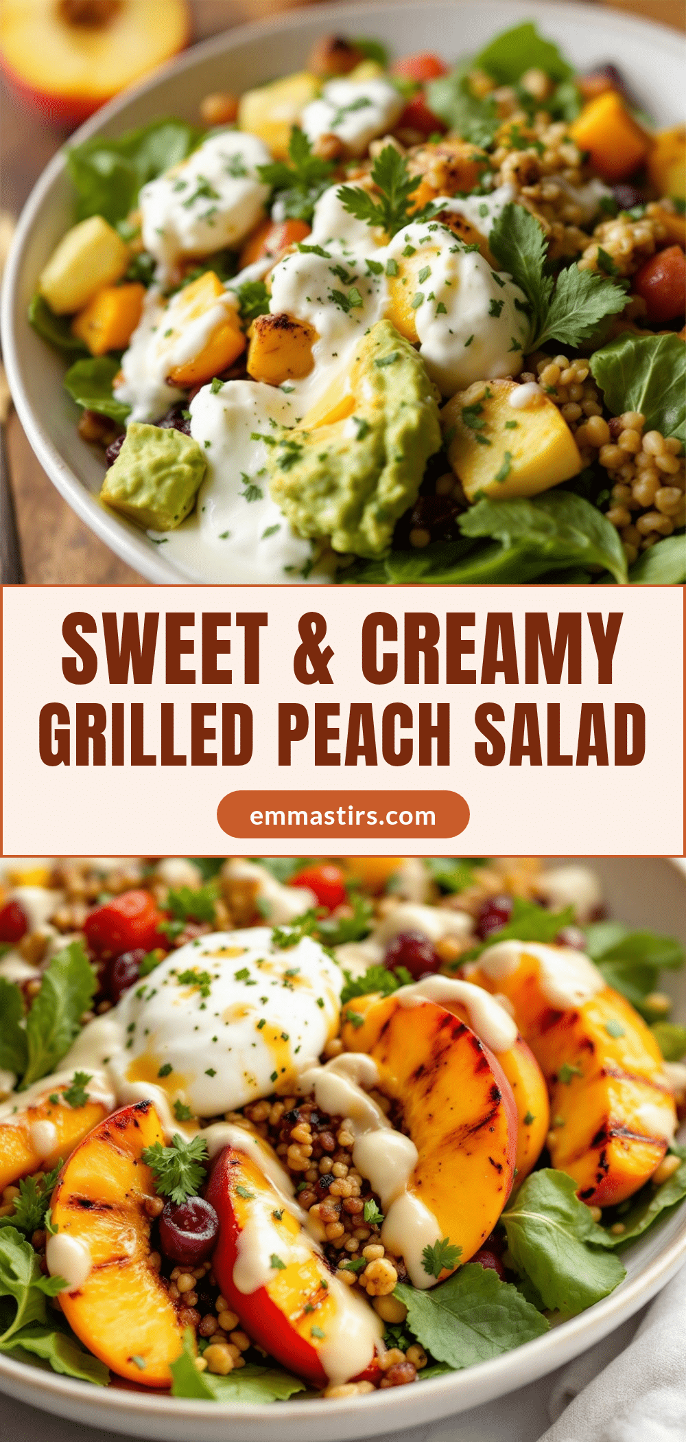 grilled peach and burrata salad recipe