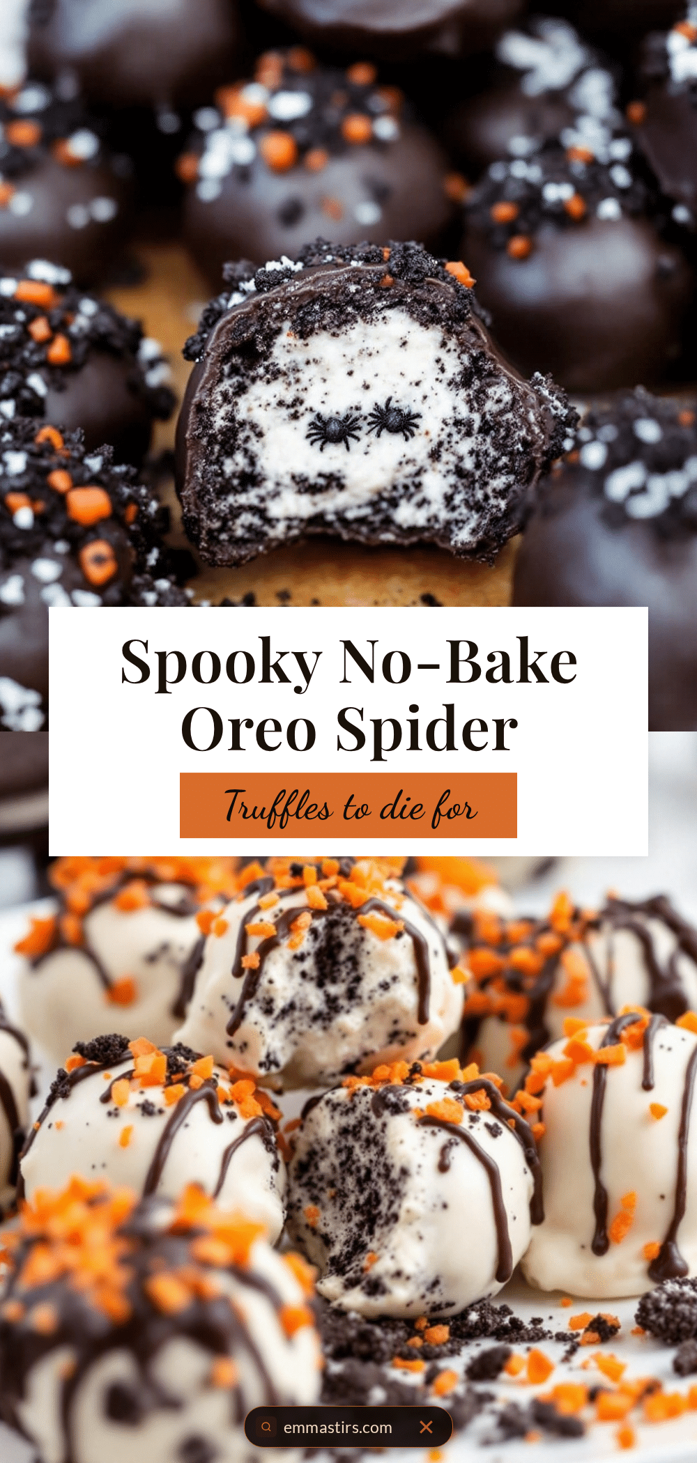halloween oreo spider truffles recipe