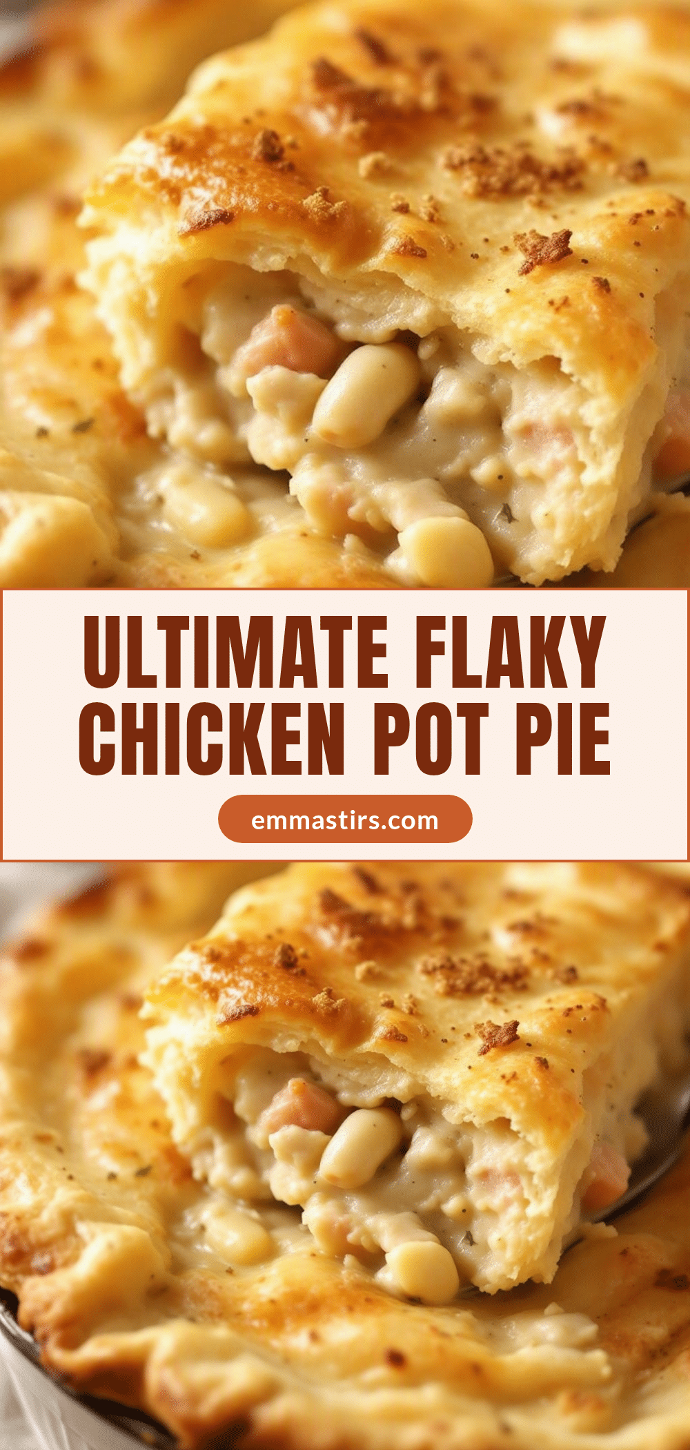 homemade chicken pot pie with flaky puff pastry recipe