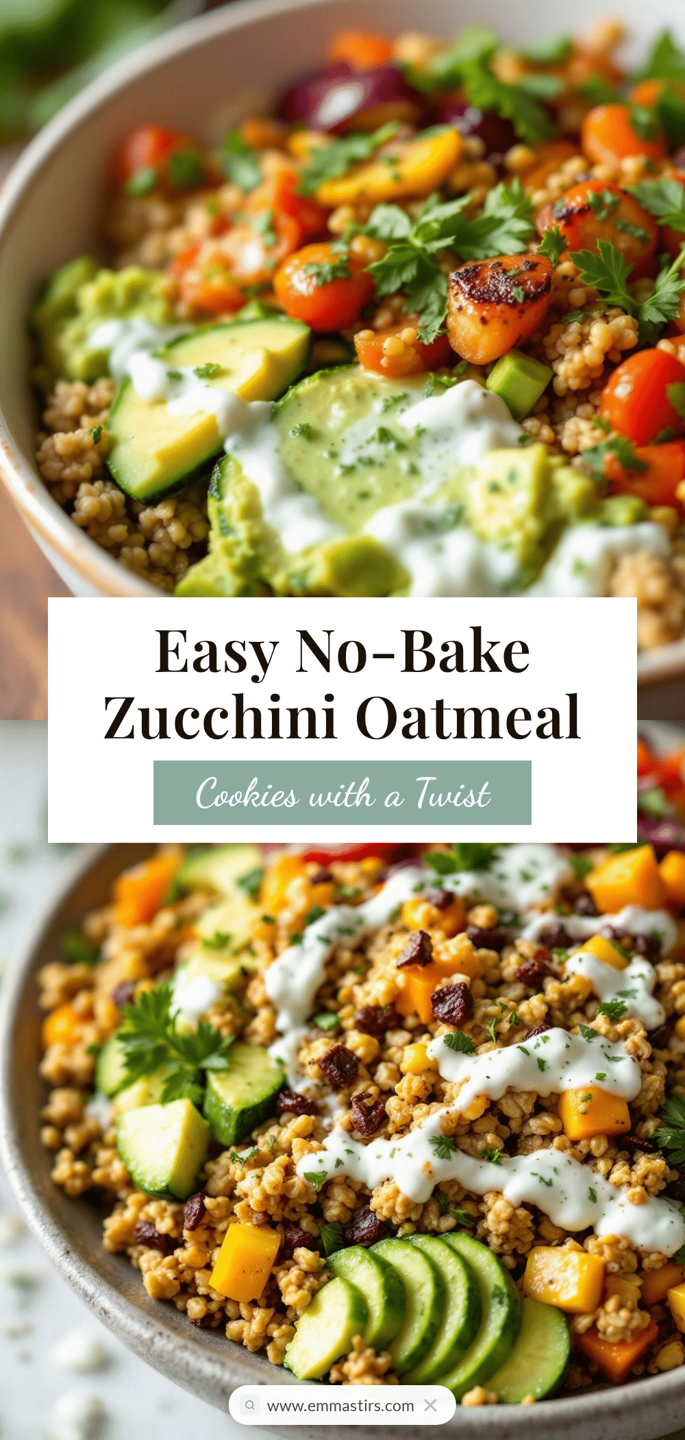 no-bake zucchini oatmeal cookies recipe