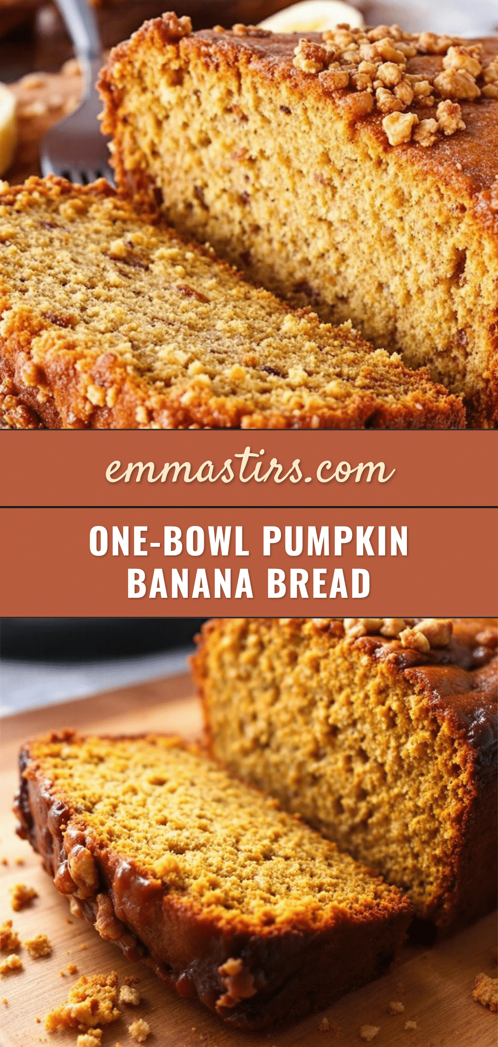 one-bowl pumpkin banana bread recipe