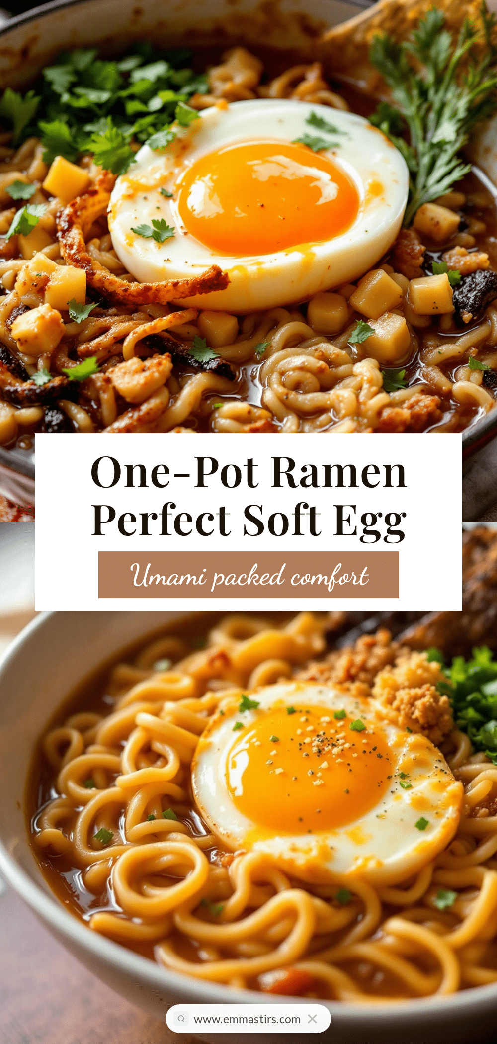 one pot ramen with soft boiled egg recipe