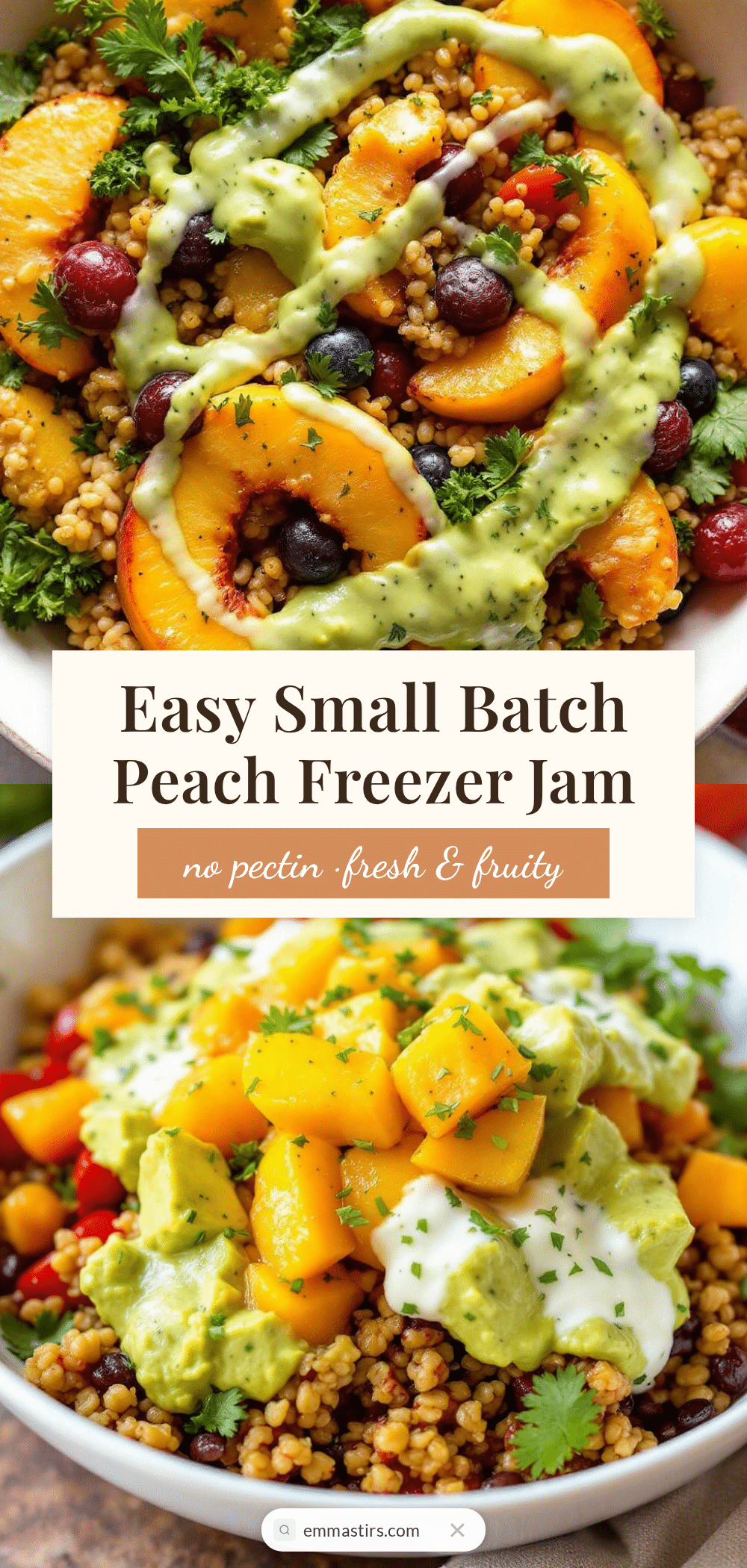 peach freezer jam recipe
