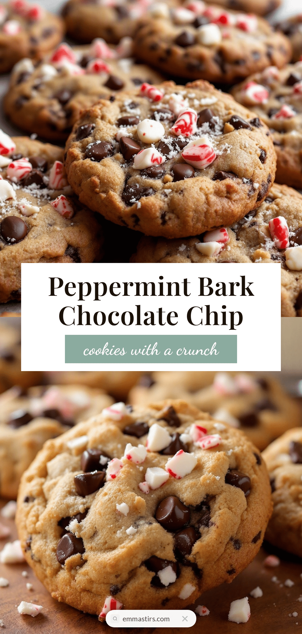 peppermint bark chocolate chip cookies recipe