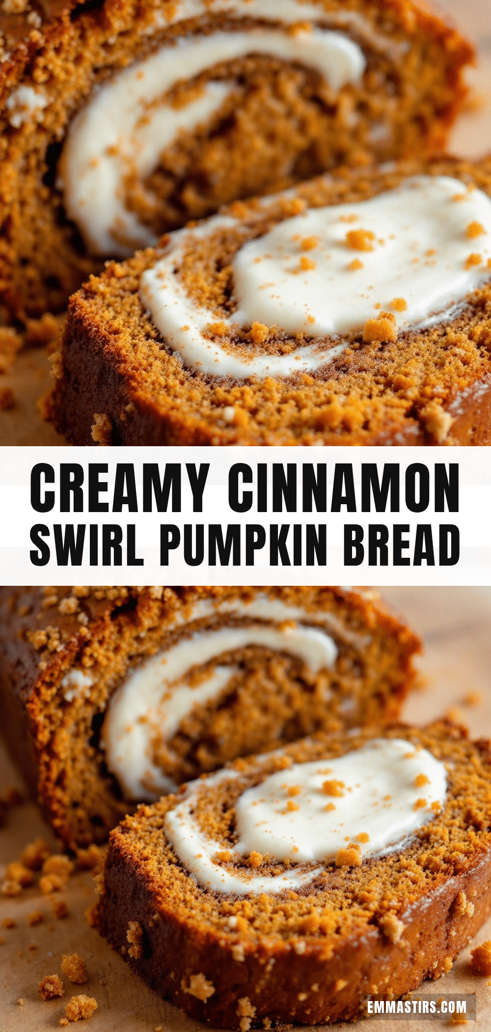 perfect cinnamon swirl pumpkin bread with cream cheese filling recipe