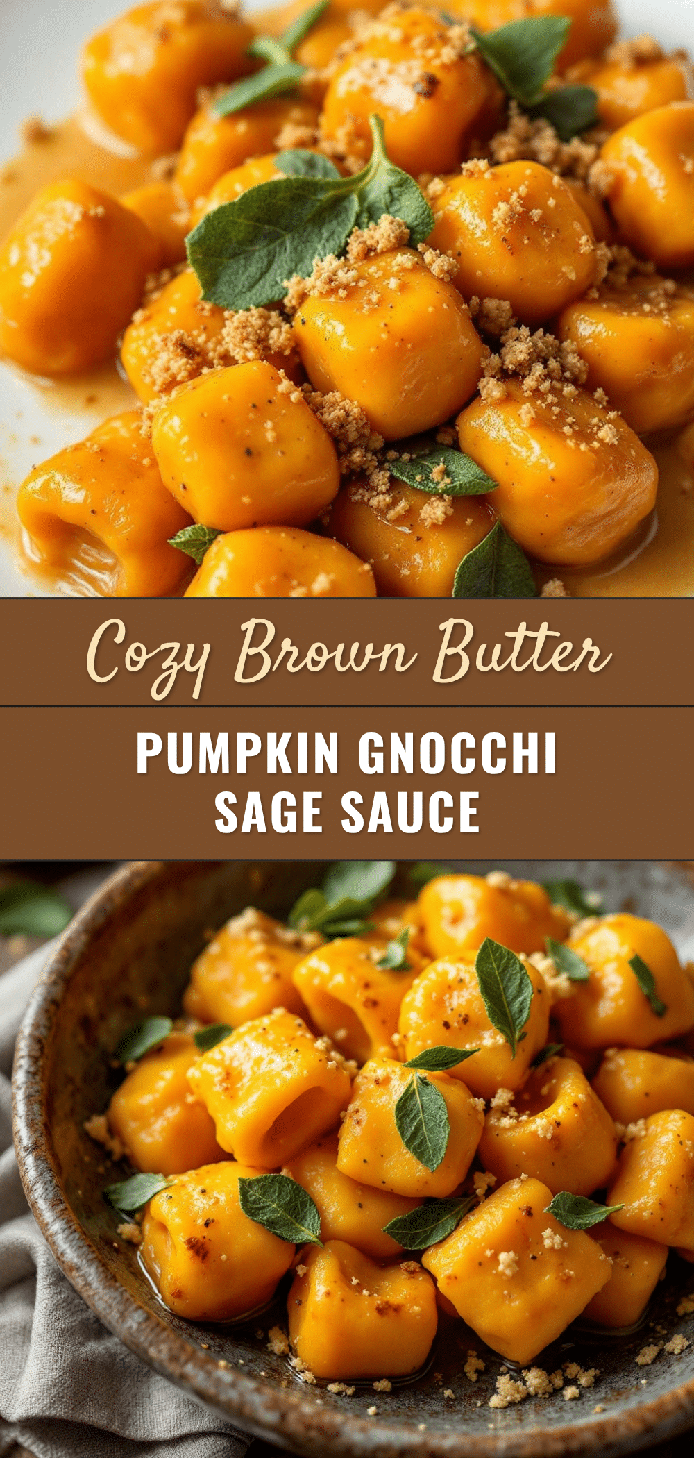 pumpkin gnocchi with brown butter sage sauce recipe