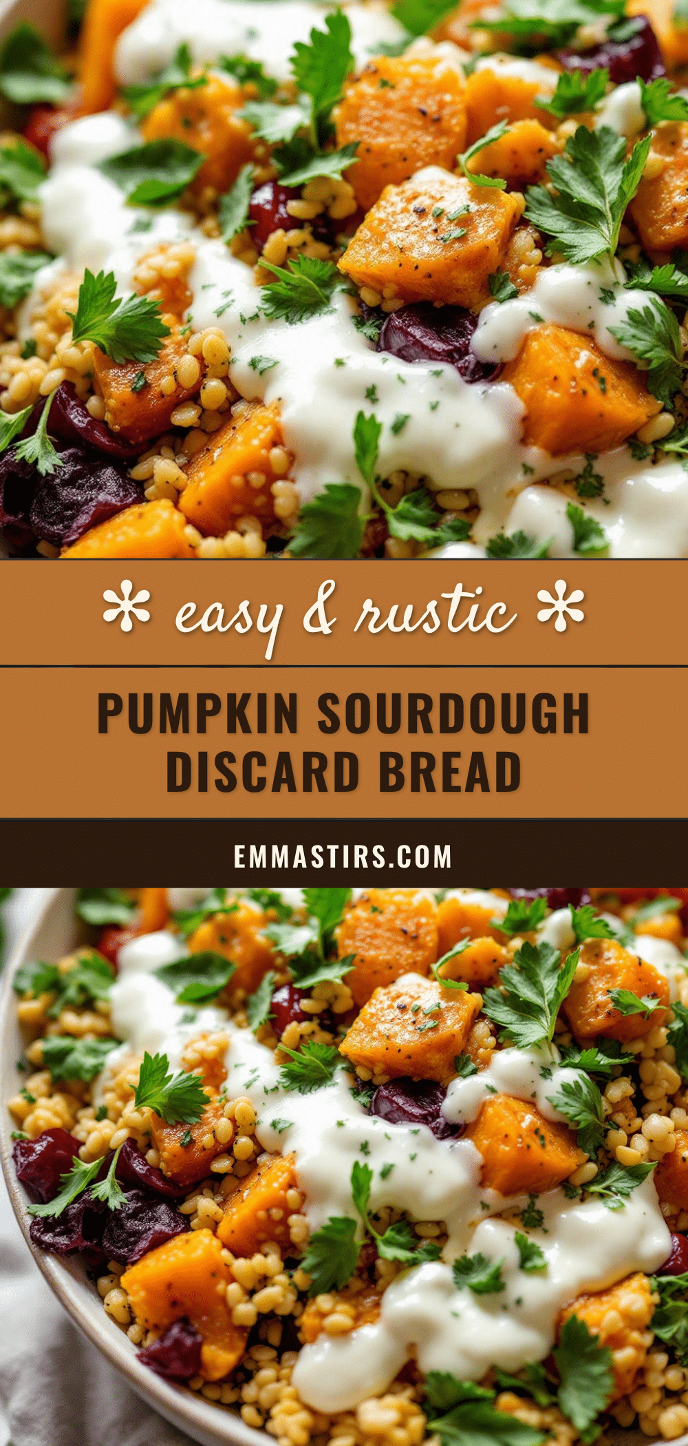 pumpkin sourdough discard bread recipe