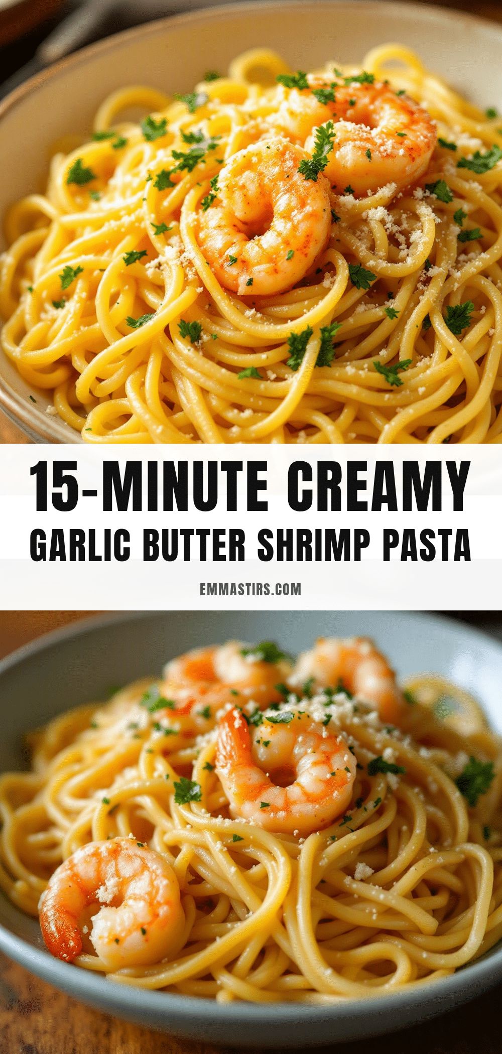 quick garlic butter shrimp pasta recipe
