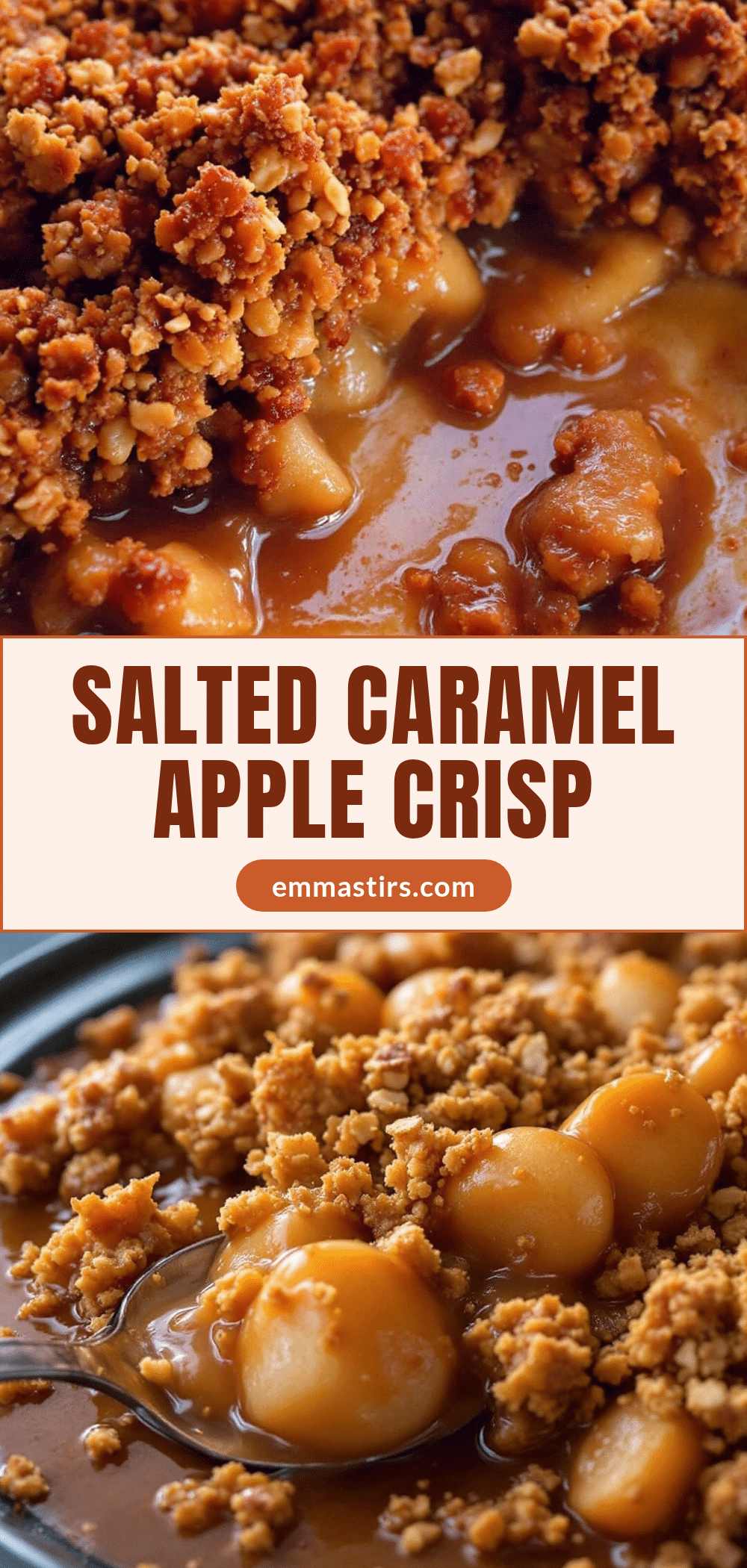 Salted Caramel Apple Crisp recipe