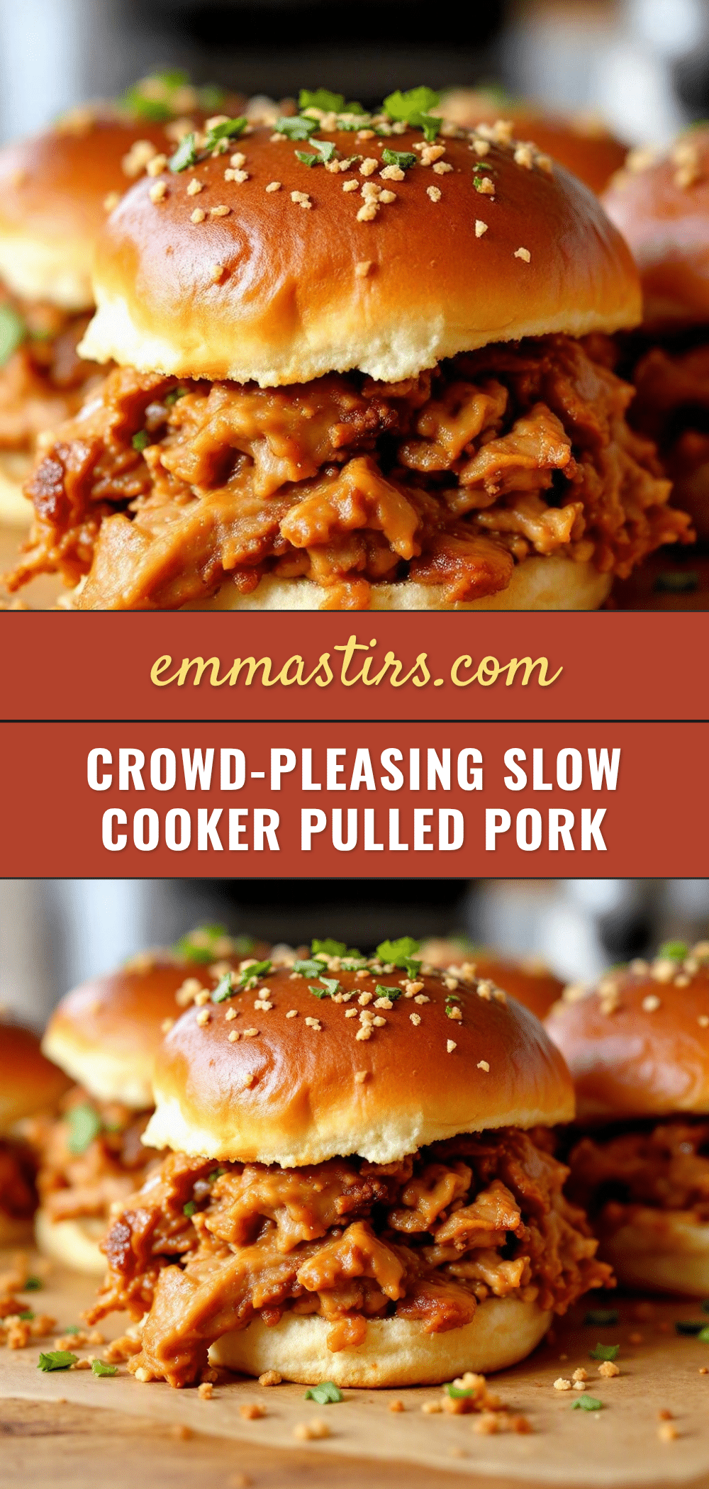 Slow cooker pulled pork sliders recipe
