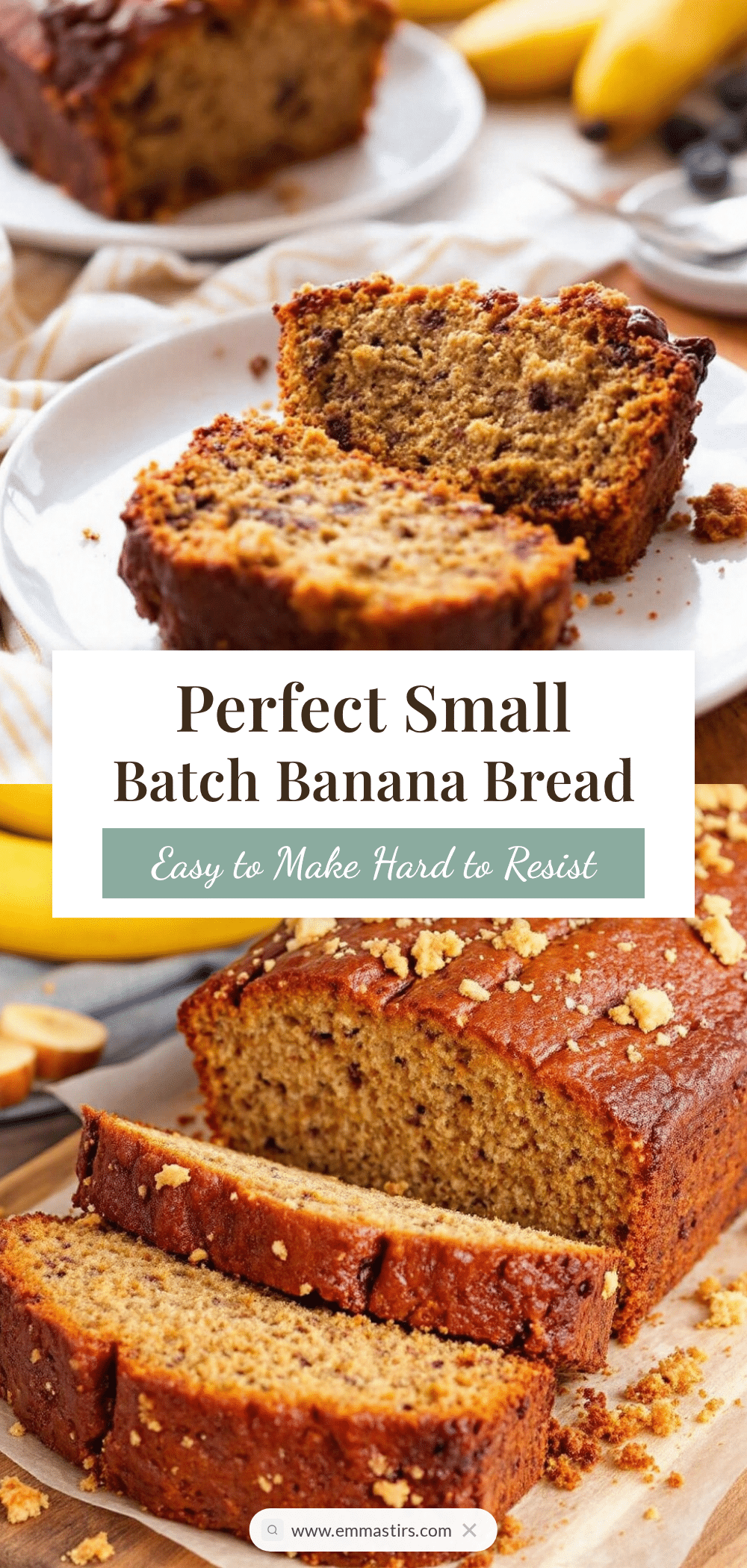 small-batch banana bread for two recipe