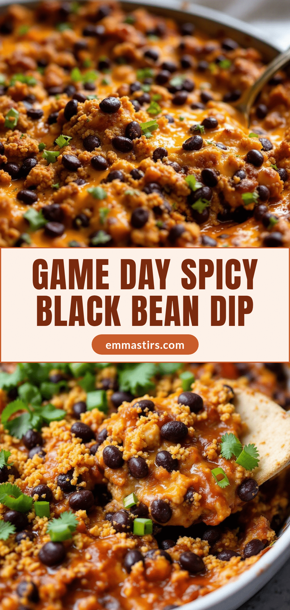 spicy black bean football dip casserole recipe