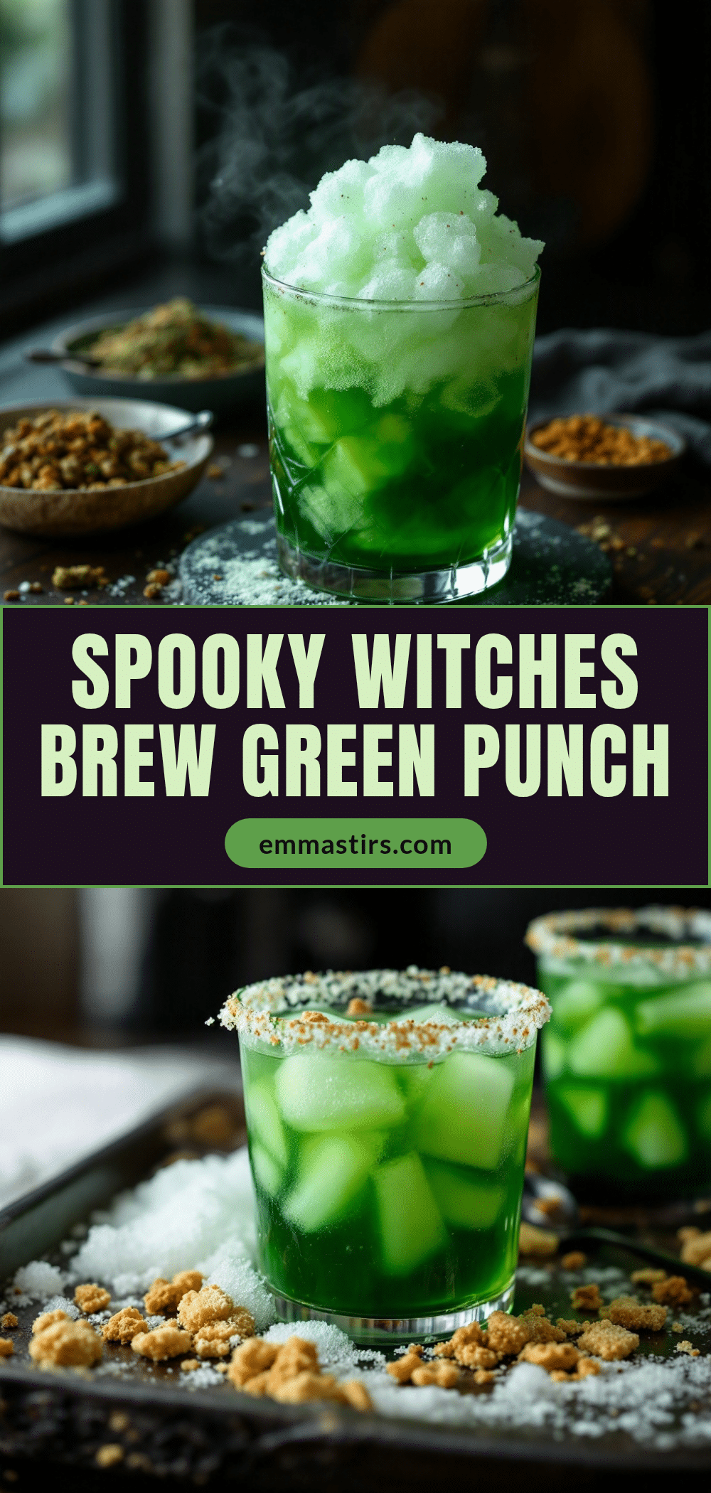 Spooky Witches Brew Green Punch recipe