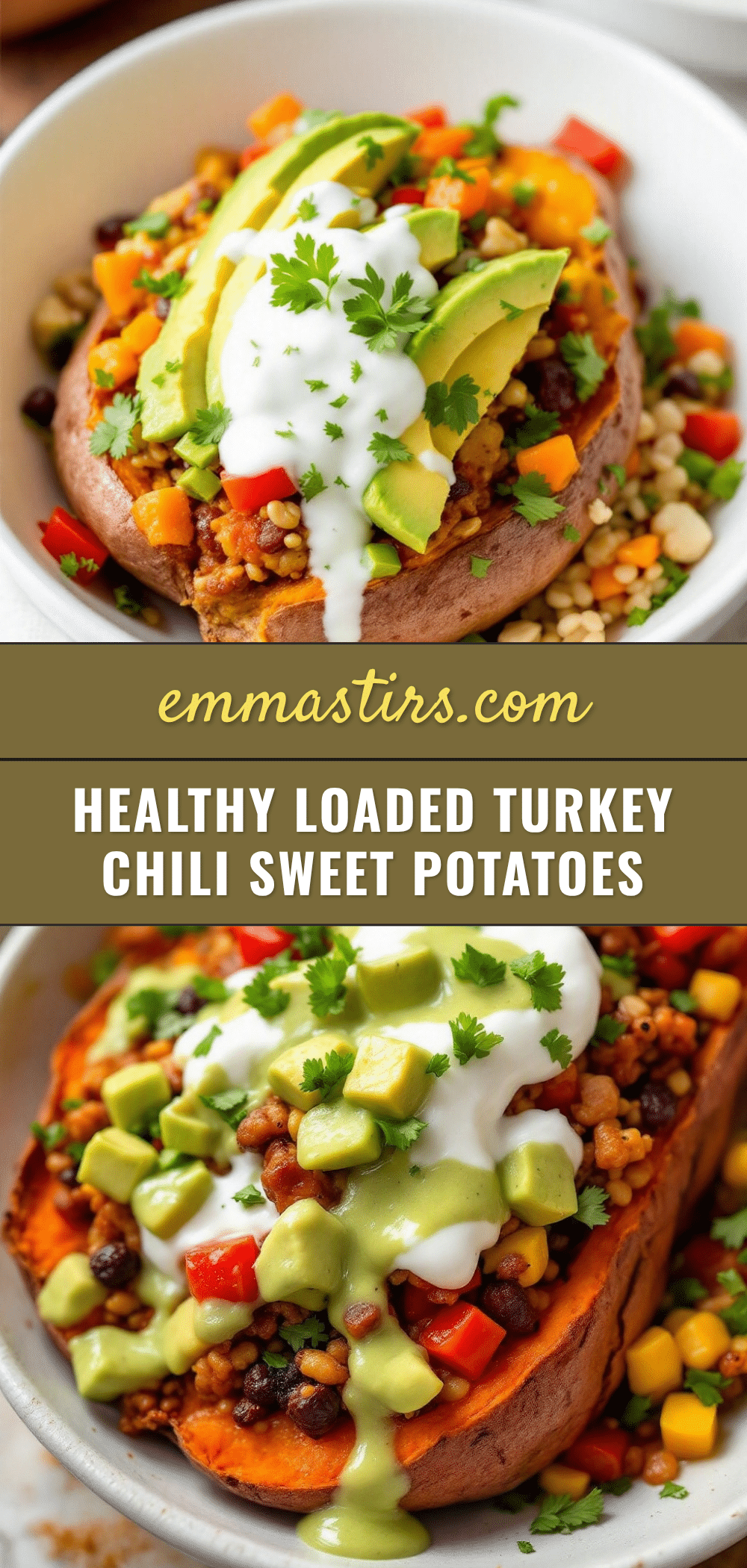 turkey chili sweet potatoes recipe