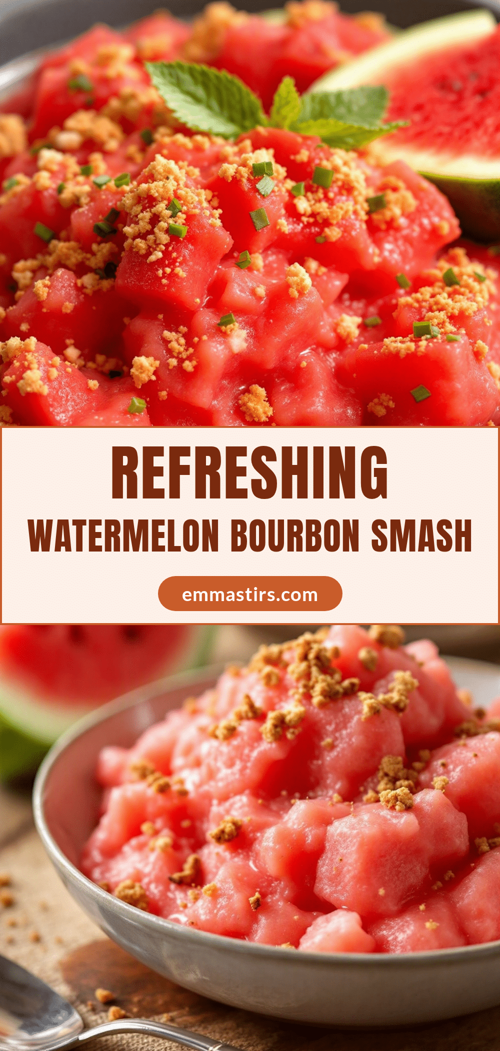 Watermelon Bourbon Smash recipe