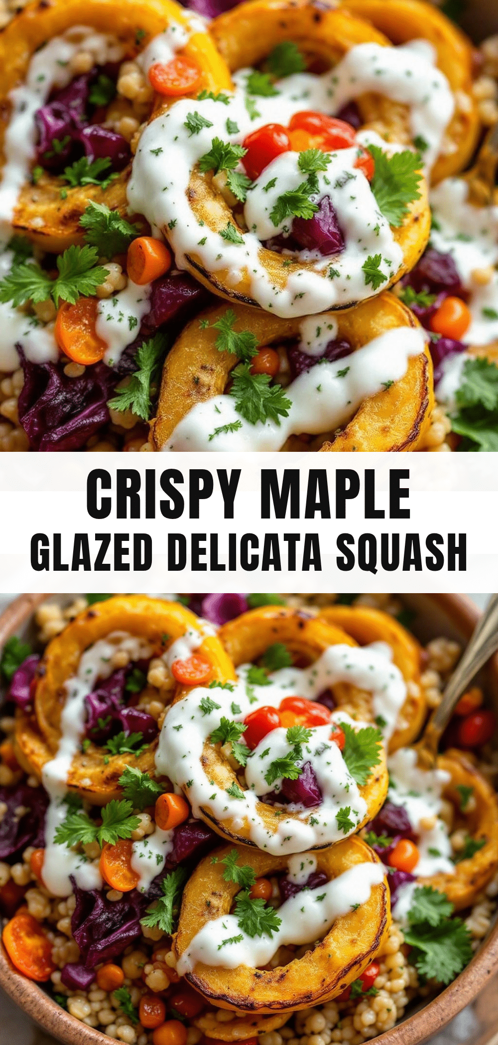 crispy maple-glazed delicata squash rings recipe