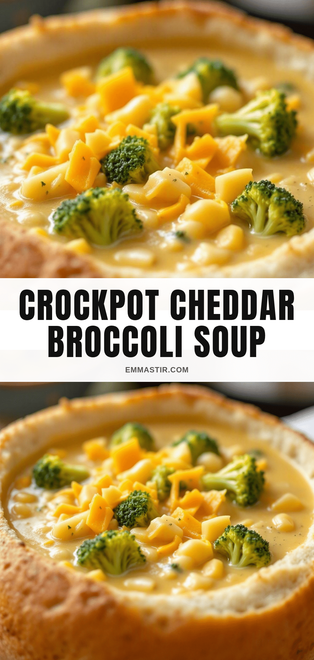 Crockpot Cheddar Broccoli Soup recipe