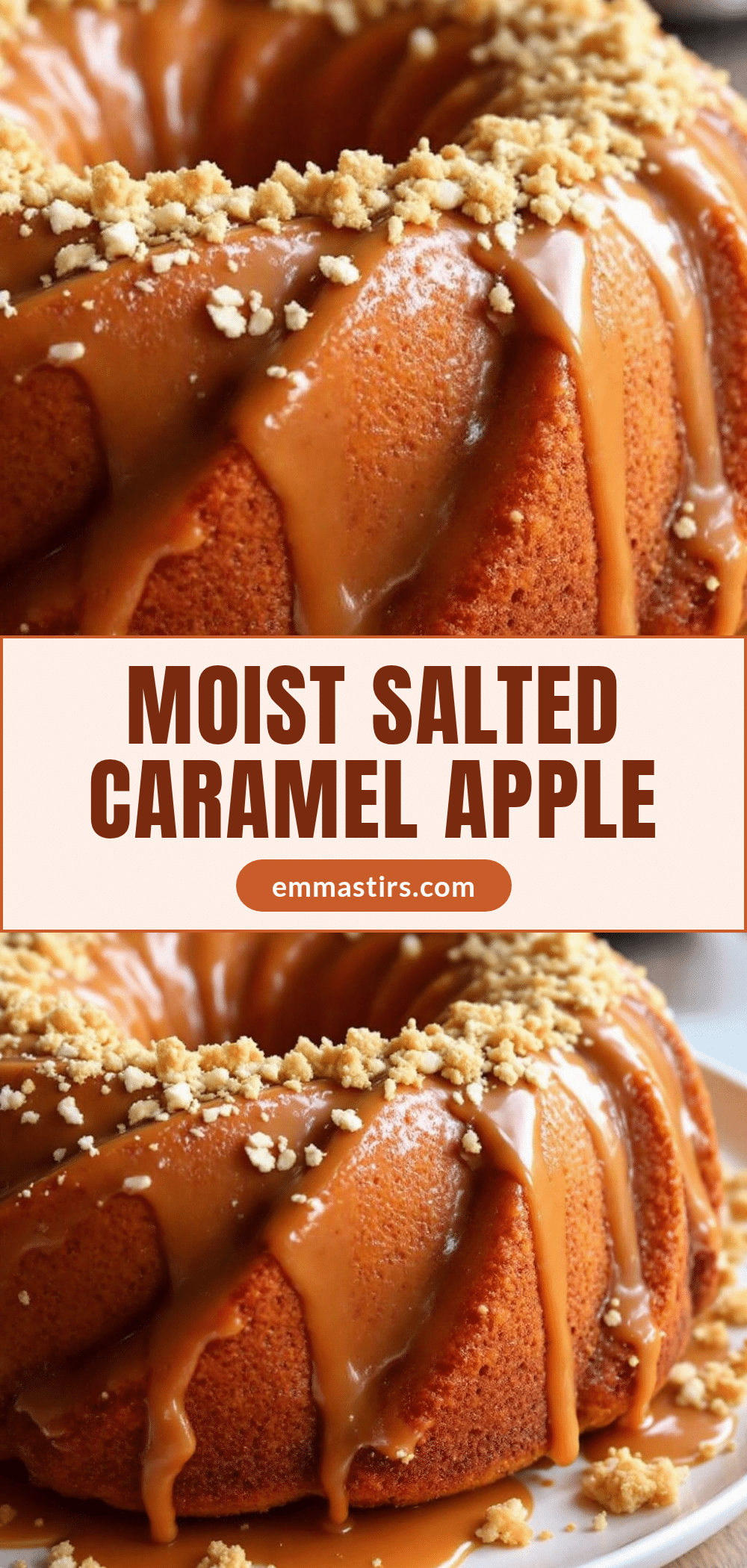 Moist Salted Caramel Apple Cider Bundt Cake recipe